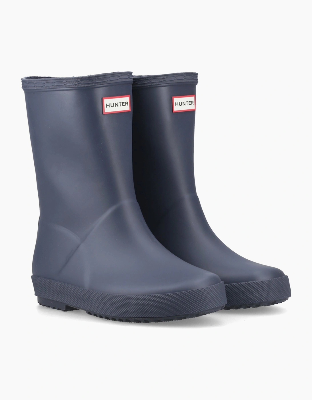 Hunter Unisex Navy First (Matte) Rubber Kid's Standard Wellington Boots  Size 9 Kids