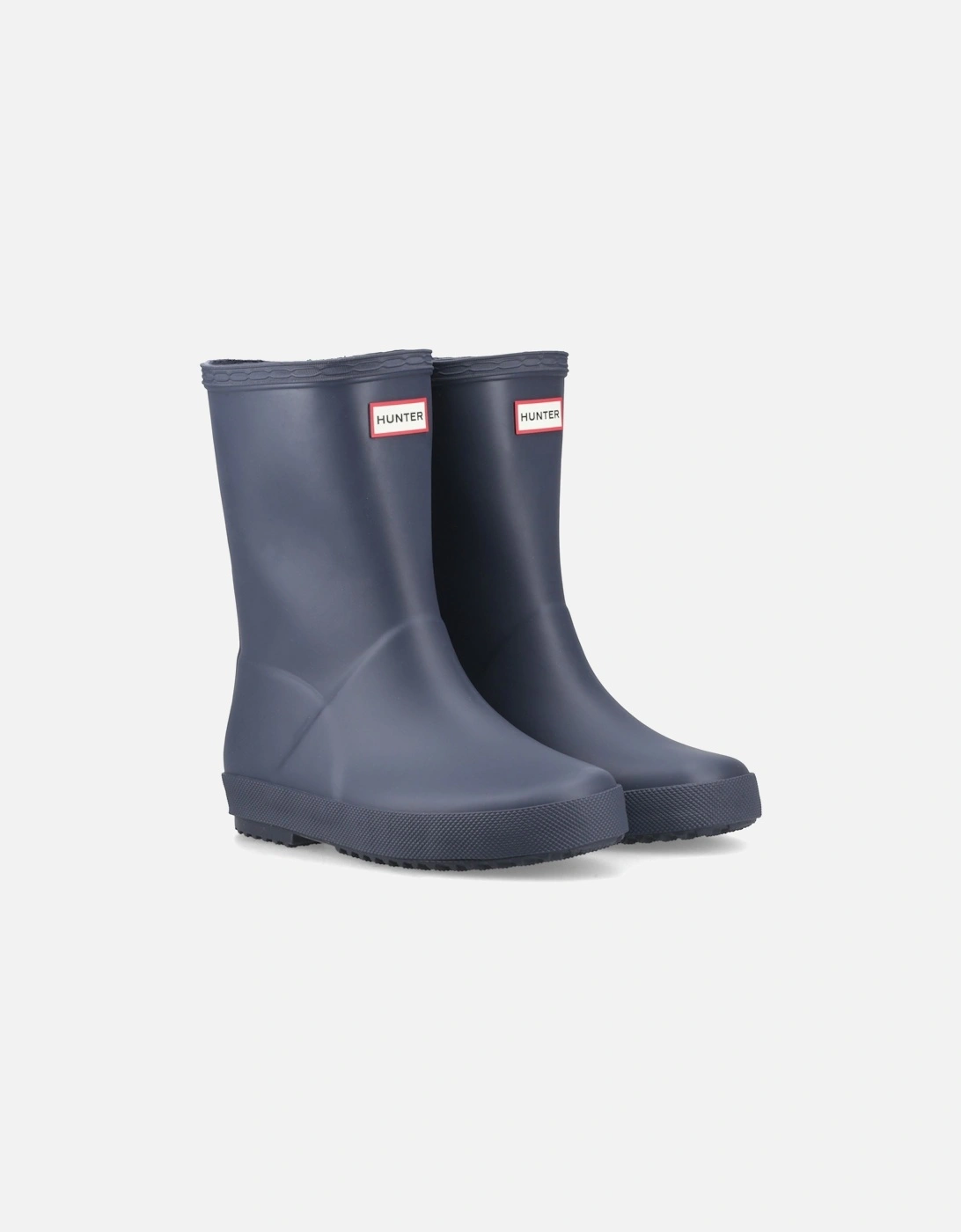 Kids First (Matte) Rubber Kid's Navy Standard Wellington Boots, 5 of 4