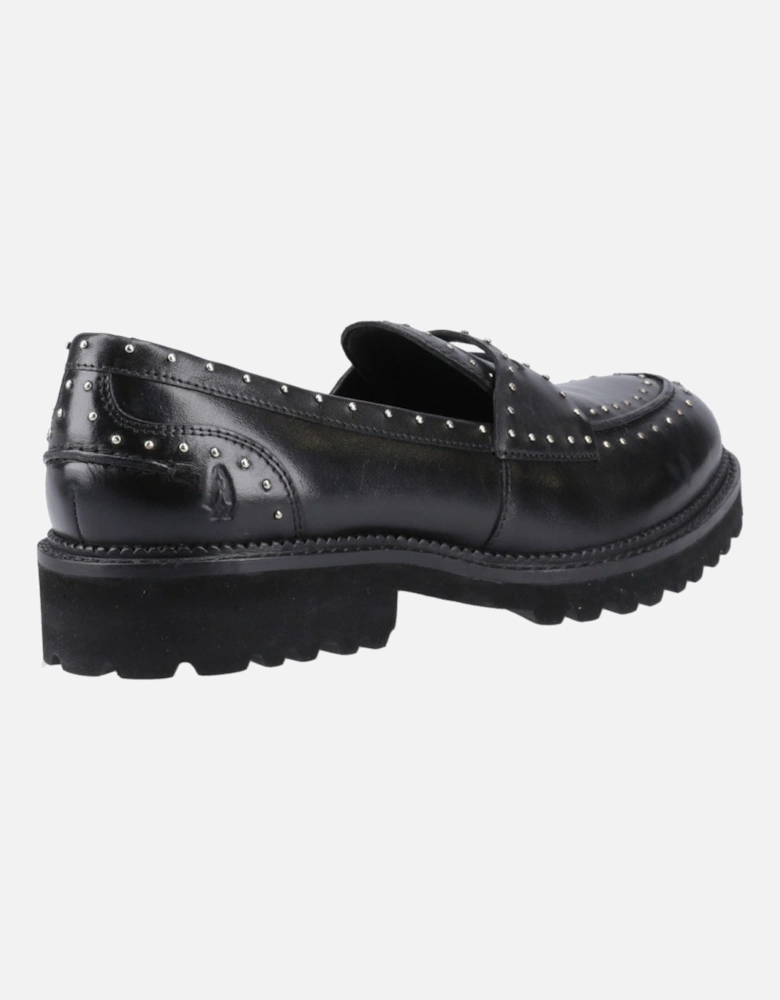 Genie Leather Women's Black Standard Loafers