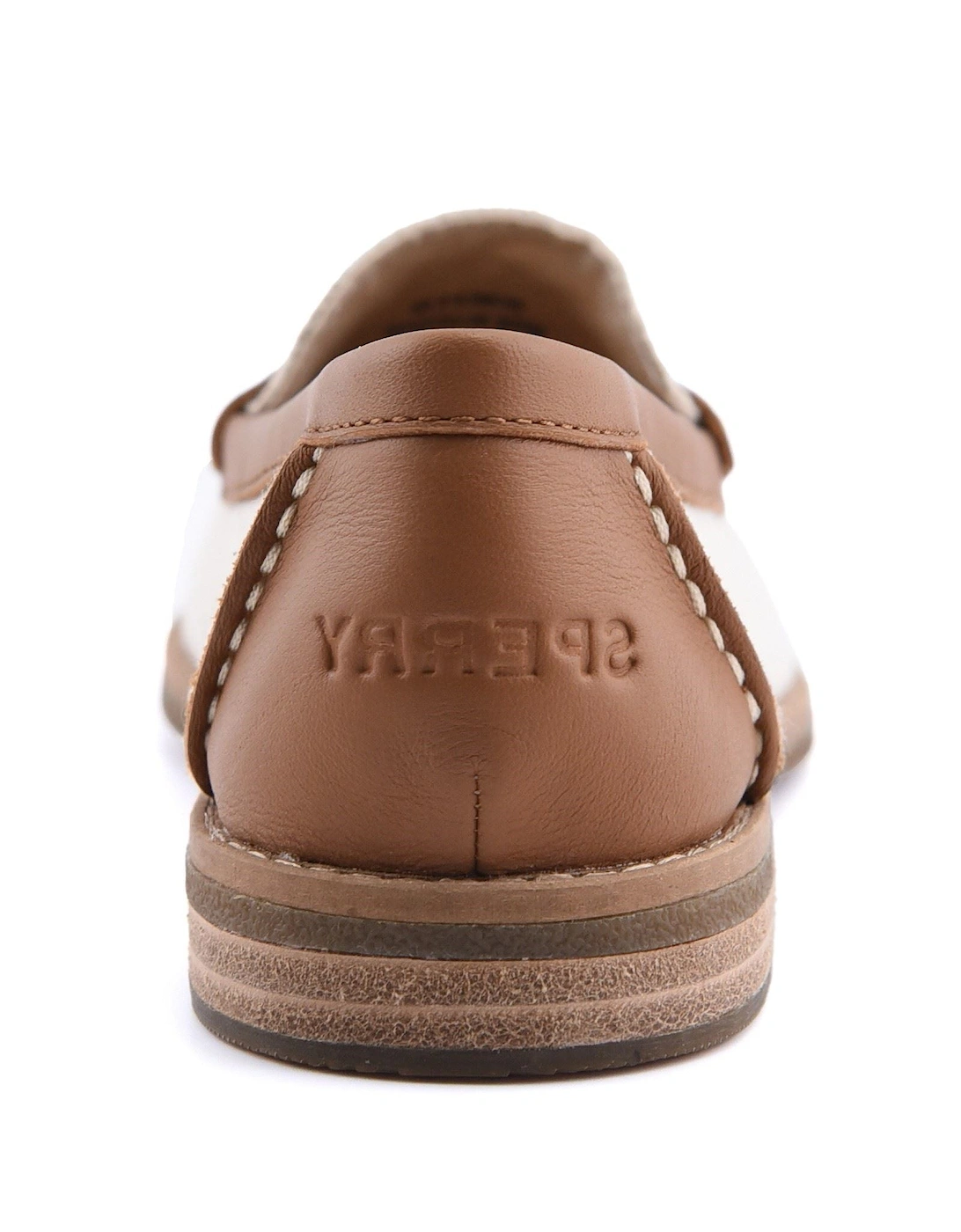 Sperry Port Driving Textile Women's White/Tan Standard Loafers