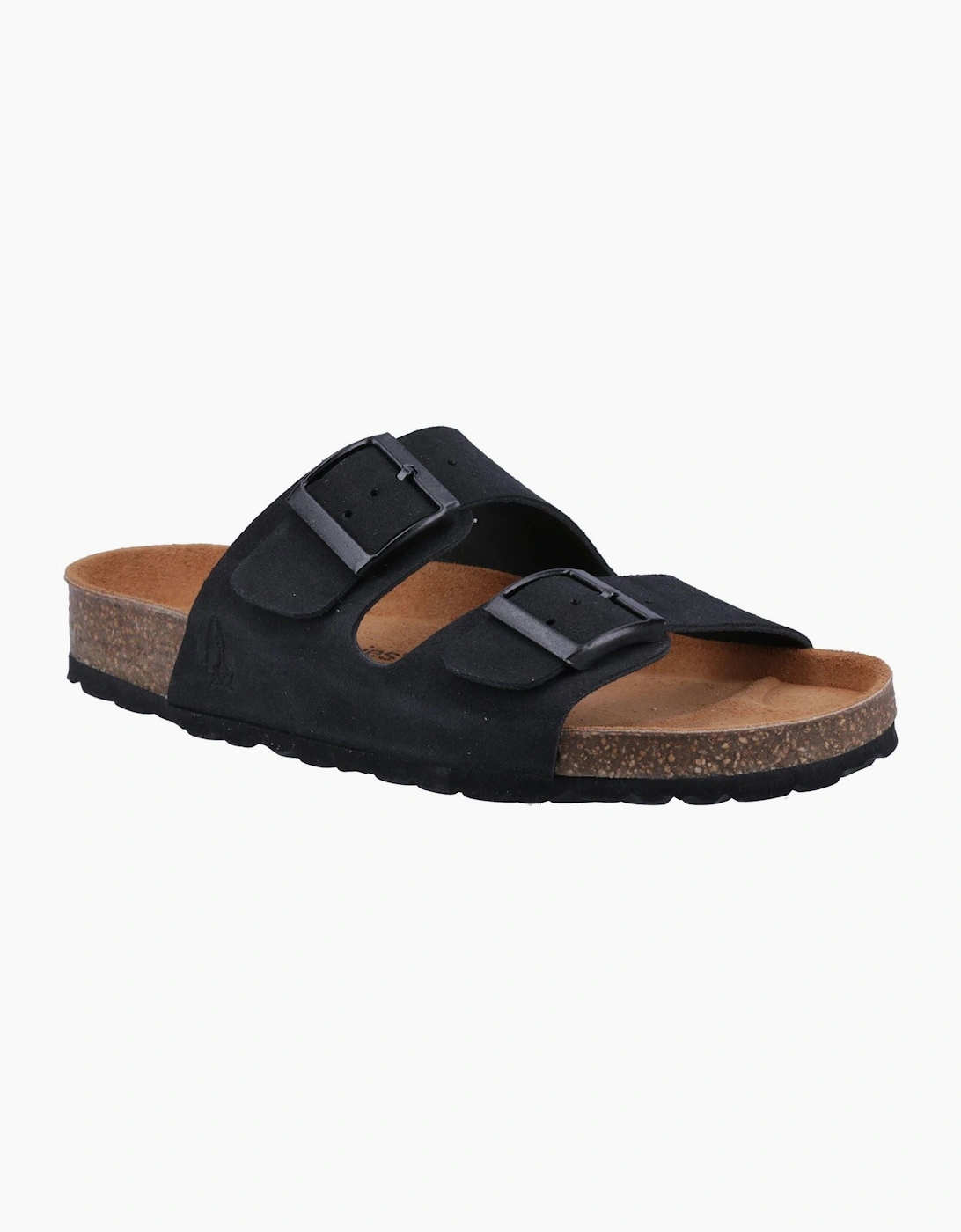 Hush Puppies Women's Black Brixley Mule Suede Standard Sandals - Size 4