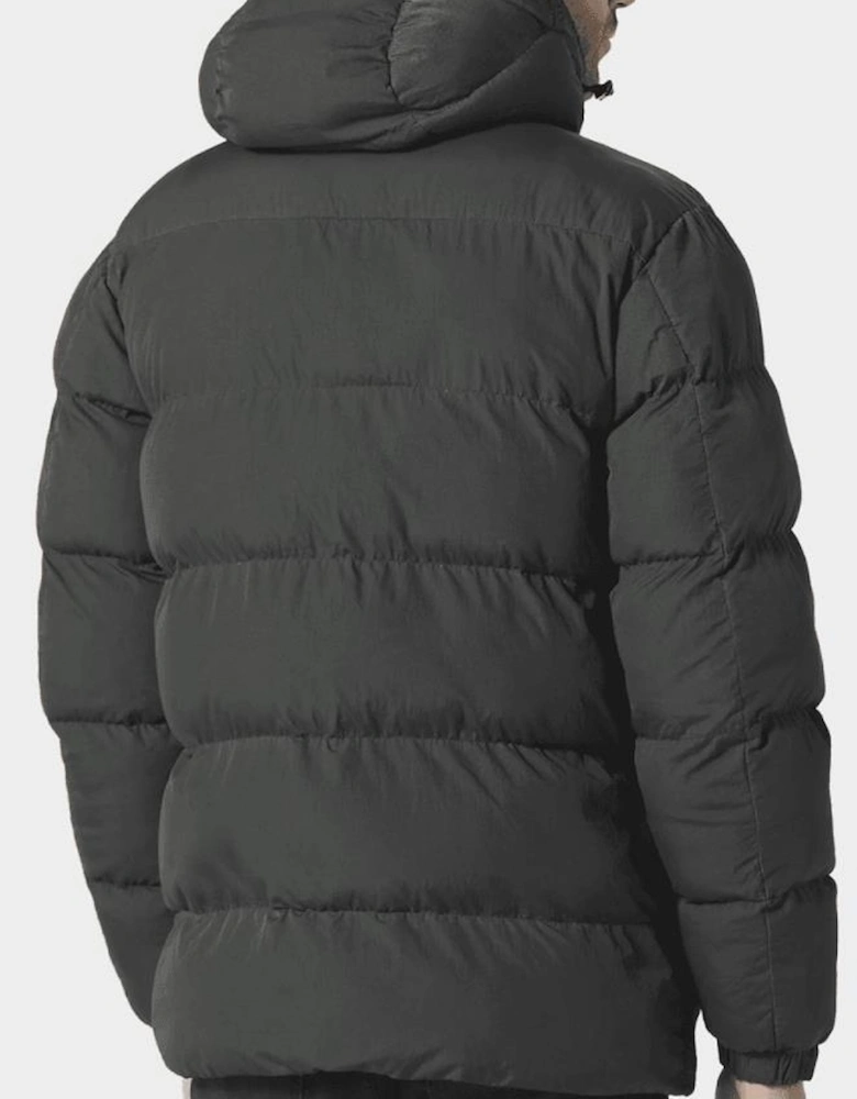 Vene Mid-Length Green Puffer Jacket