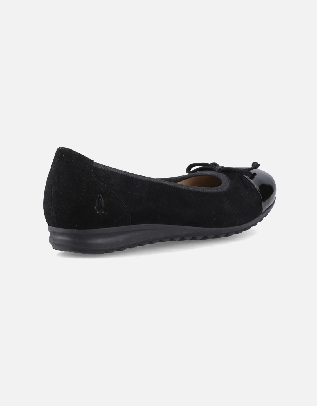 Laurie Toe Cap Leather Women's Black Standard Flats
