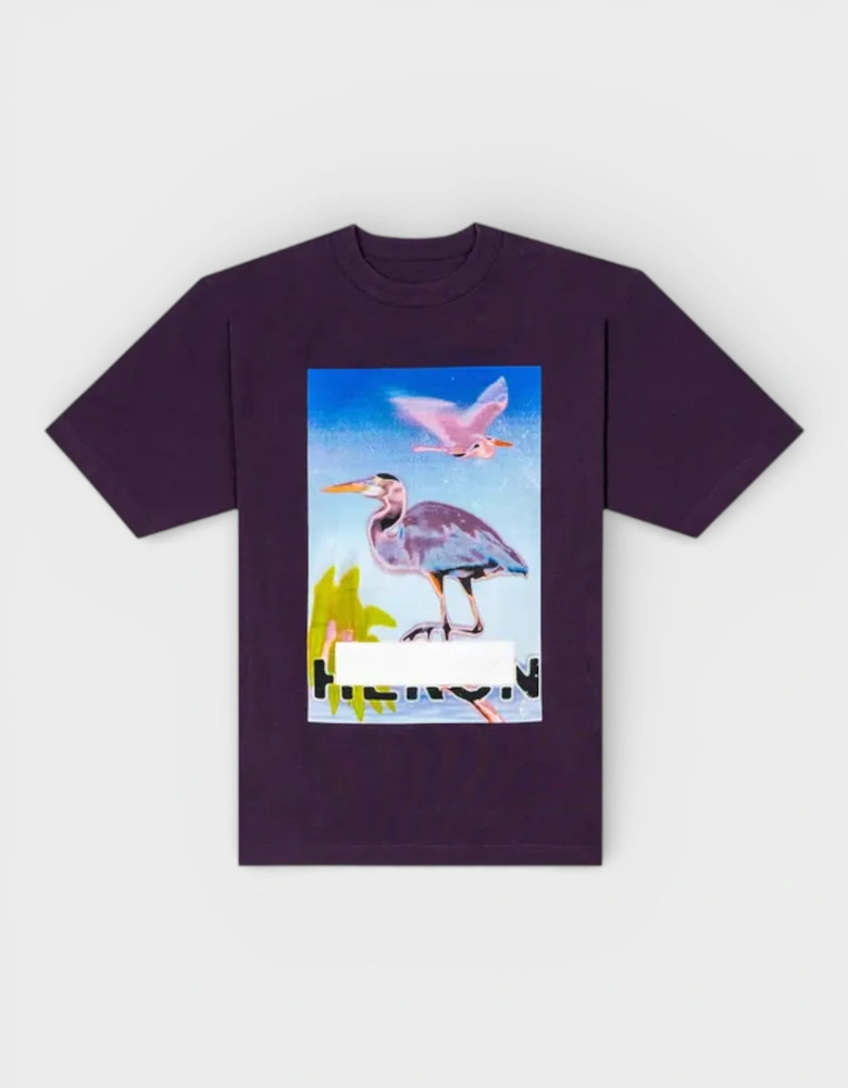 Censored Heron Tee Purple