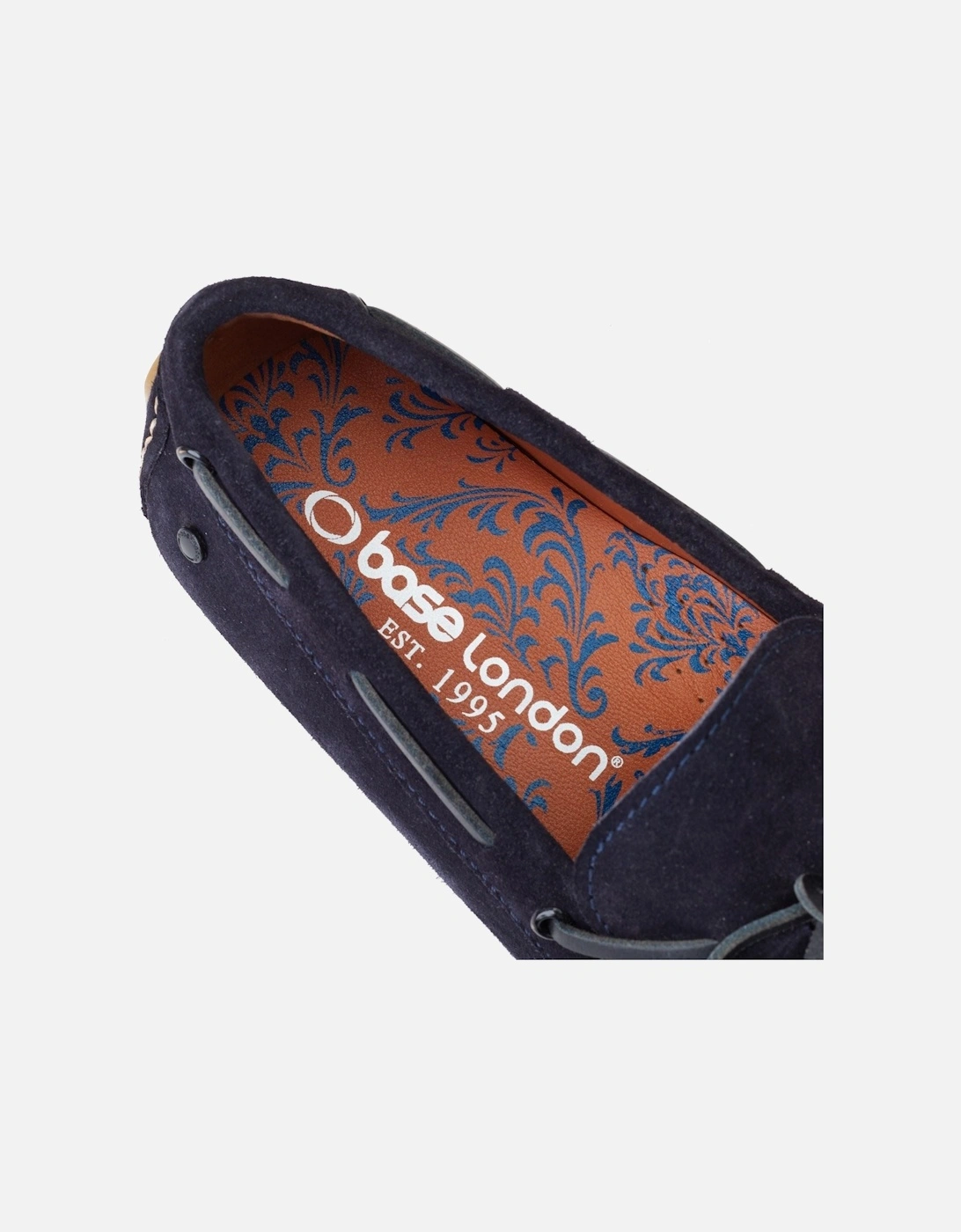 London Brooks Leather Men's Navy Standard Loafers