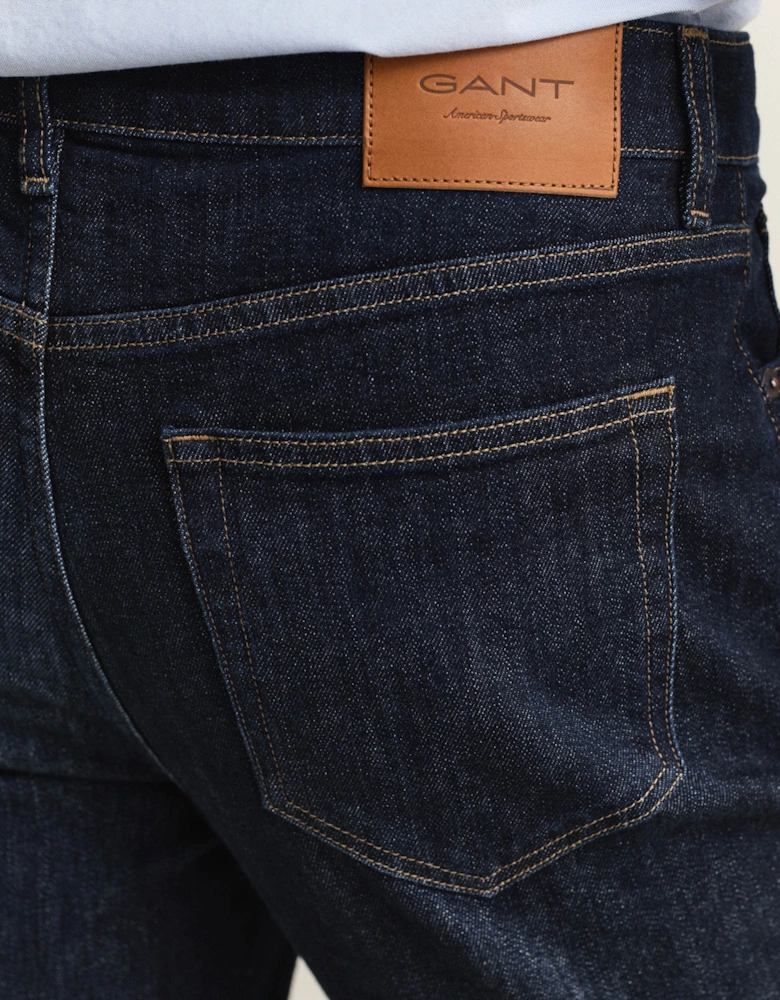 Mens Slim Fit Jeans - 962 Dark Blue Broken In