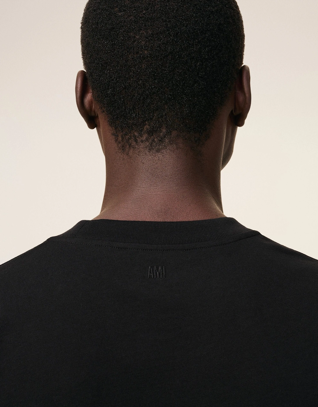 Black Cotton Ami De Coeur T-Shirt - Black