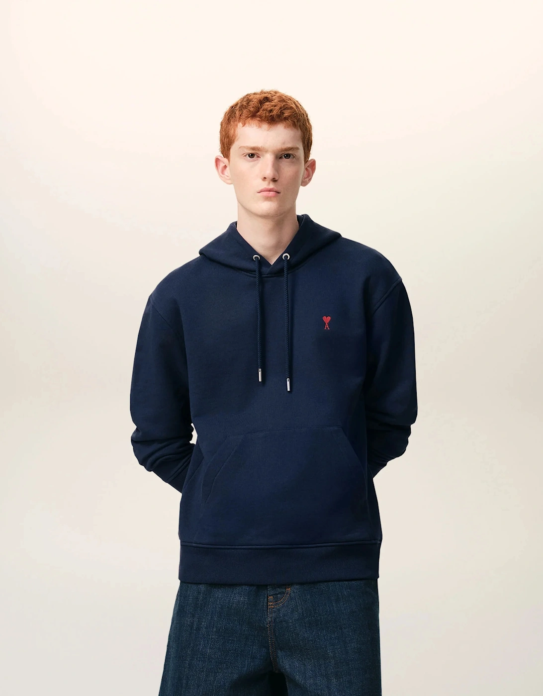 Red Ami De Coeur Hoodie - Night Blue