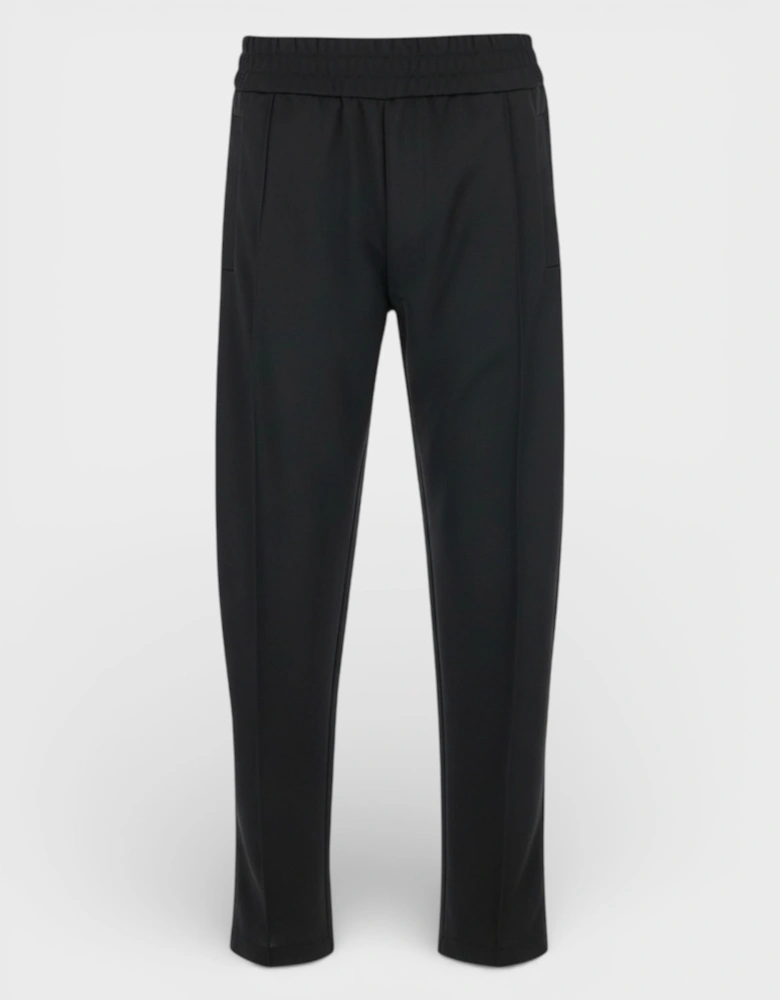 Curved Logo Track Pants Black