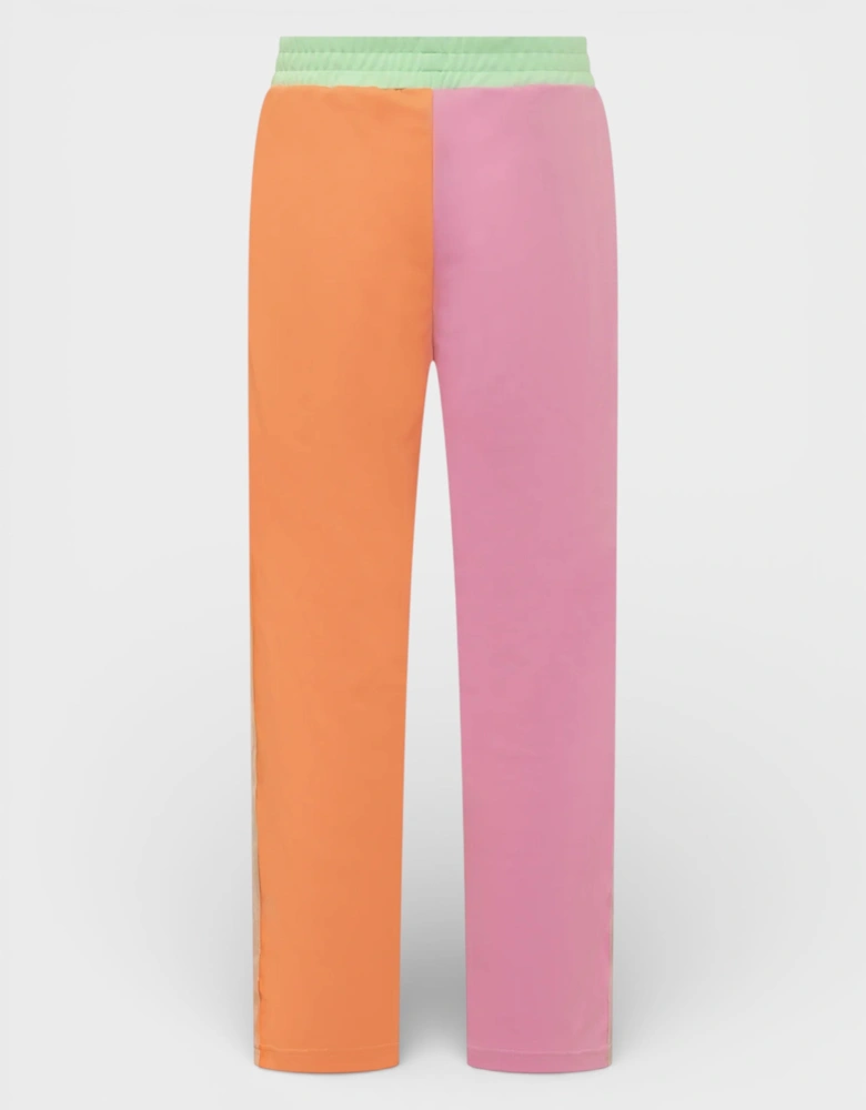 Logo Printed Colourblock Track Pants