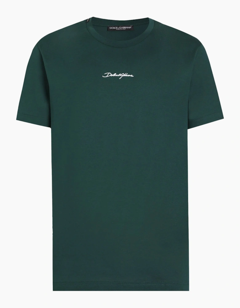 Embroidered Logo T-Shirt Green