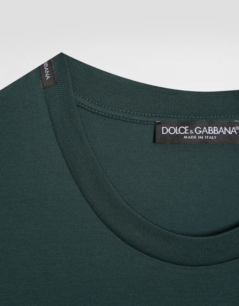 Embroidered Logo T-Shirt Green