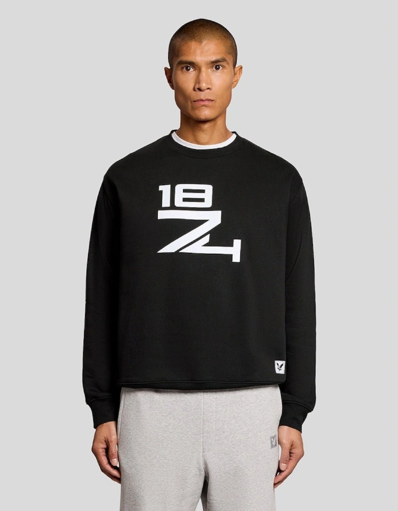 Lounge Graphic Crew Neck Sweatshirt