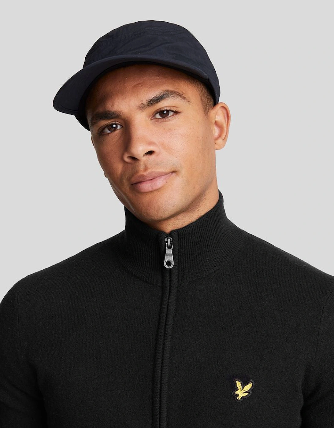 Lambswool Blend Zip Cardigan