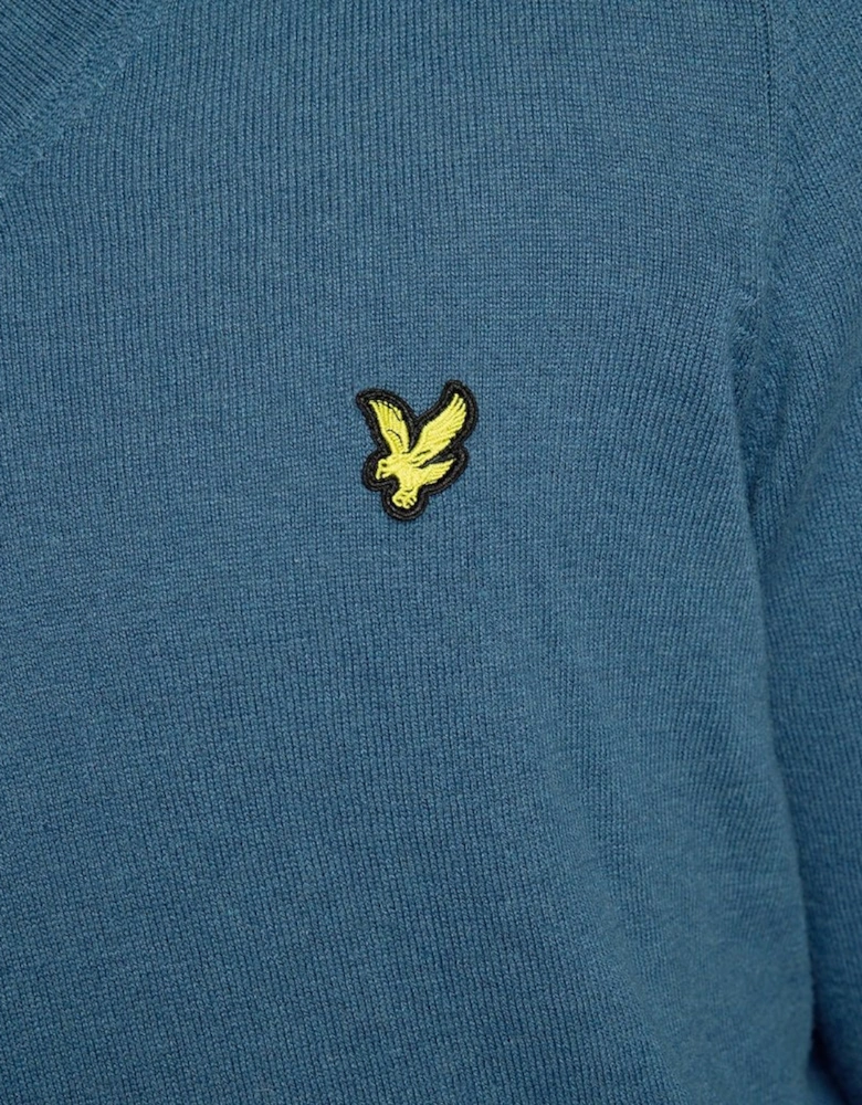 Cotton Merino V Neck Jumper