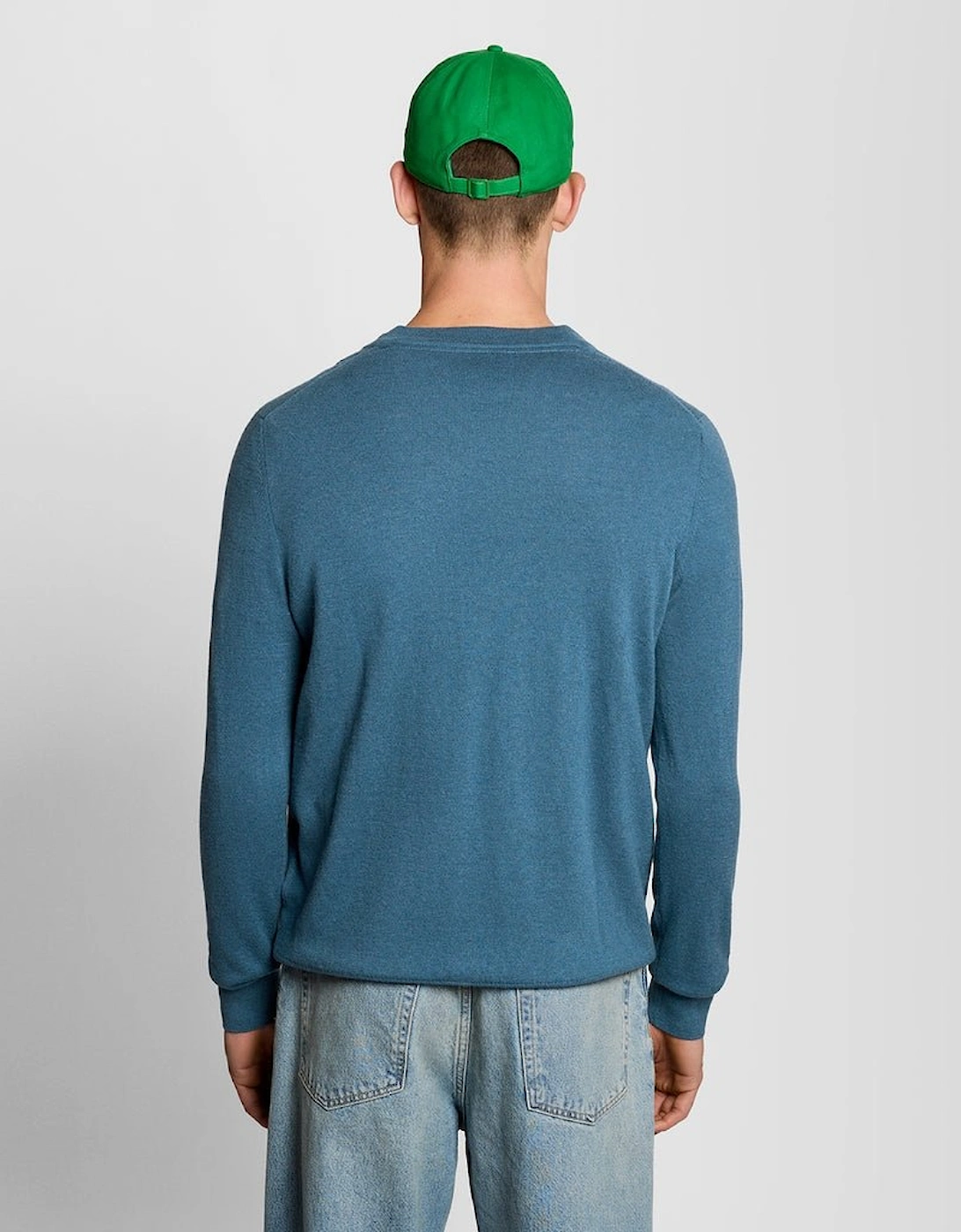 Cotton Merino V Neck Jumper