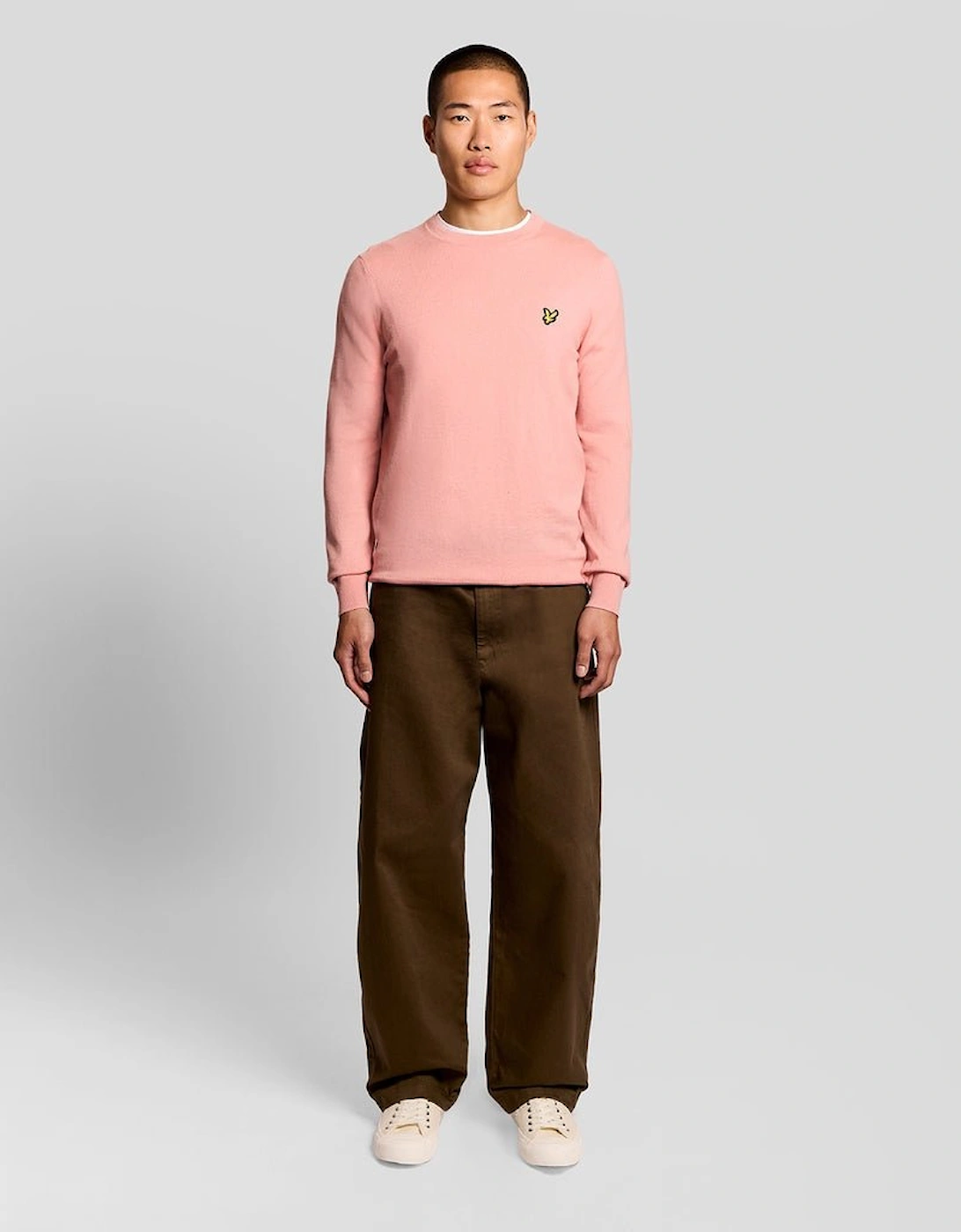 Cotton Merino Crew Neck Jumper