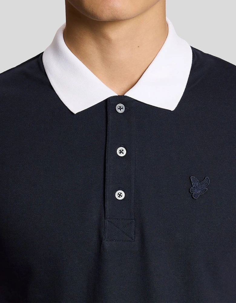Superfine Cotton Contrast Polo Shirt