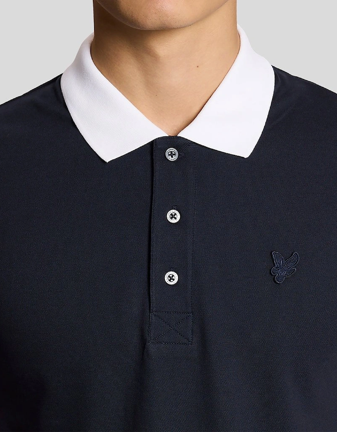 Superfine Cotton Contrast Polo Shirt