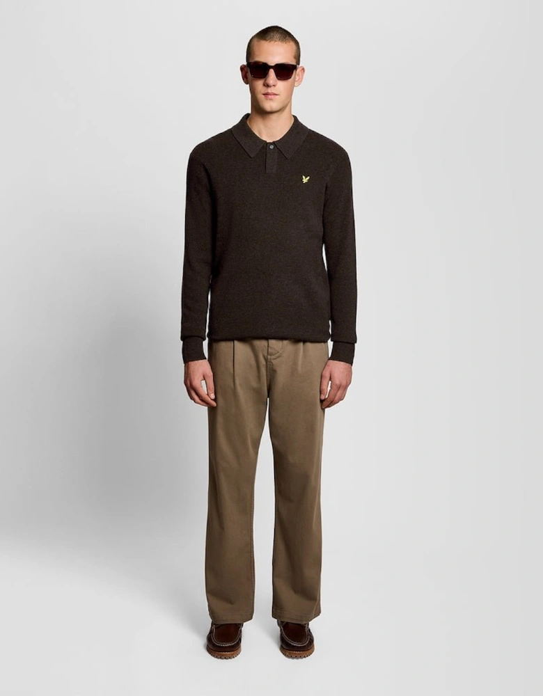 Lambswool Blend Rugby Jumper