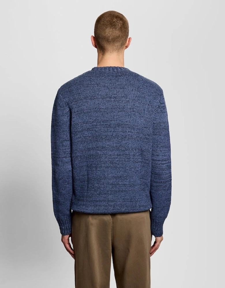 Knitted Marl Crew Neck Jumper
