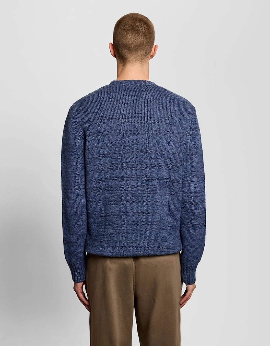 Knitted Marl Crew Neck Jumper