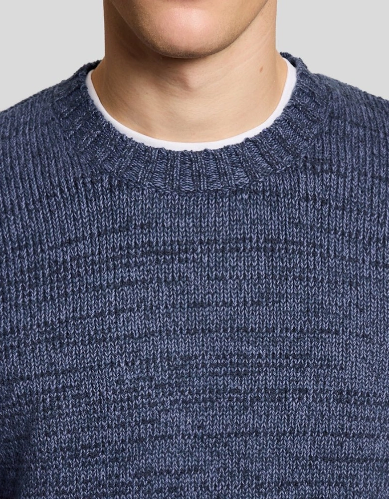 Knitted Marl Crew Neck Jumper