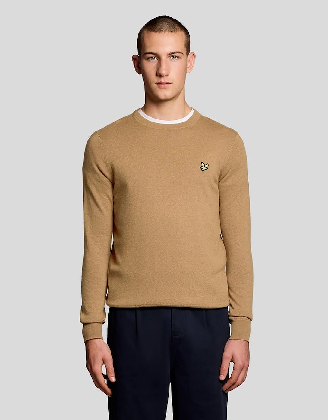 Cotton Merino Crew Neck Jumper, 7 of 6