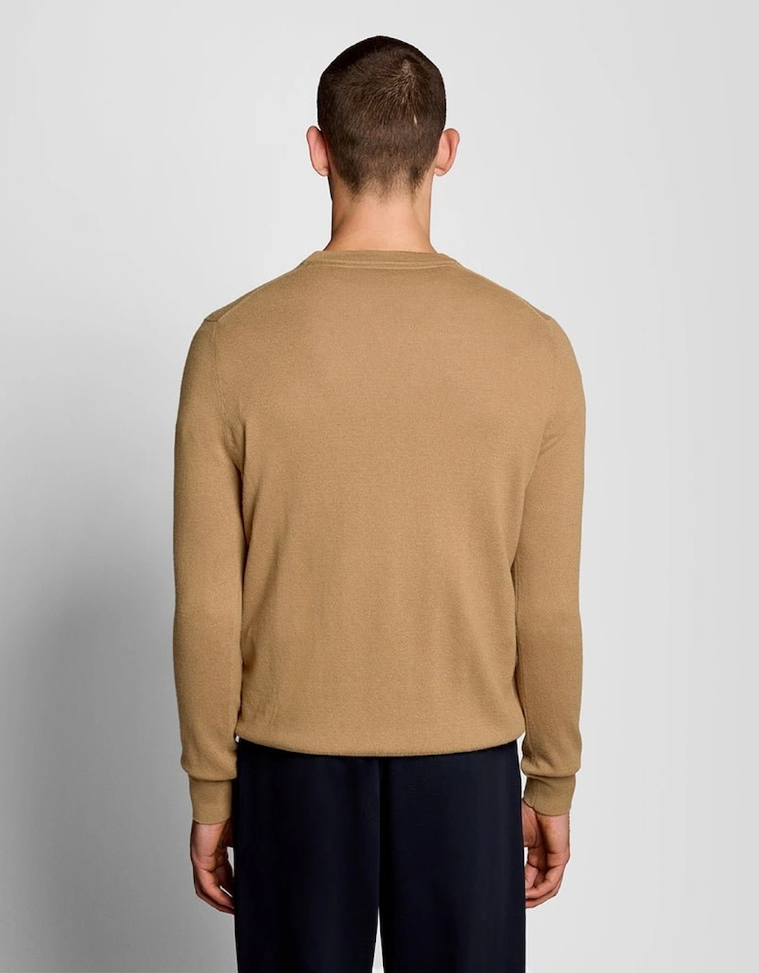 Cotton Merino Crew Neck Jumper