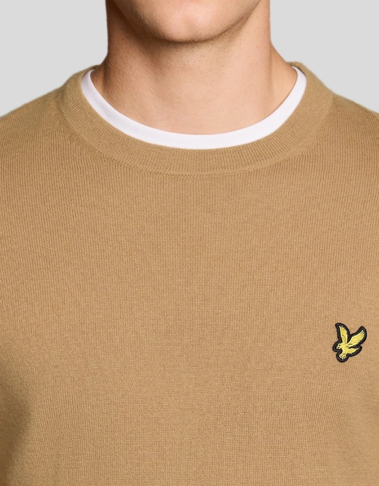 Cotton Merino Crew Neck Jumper