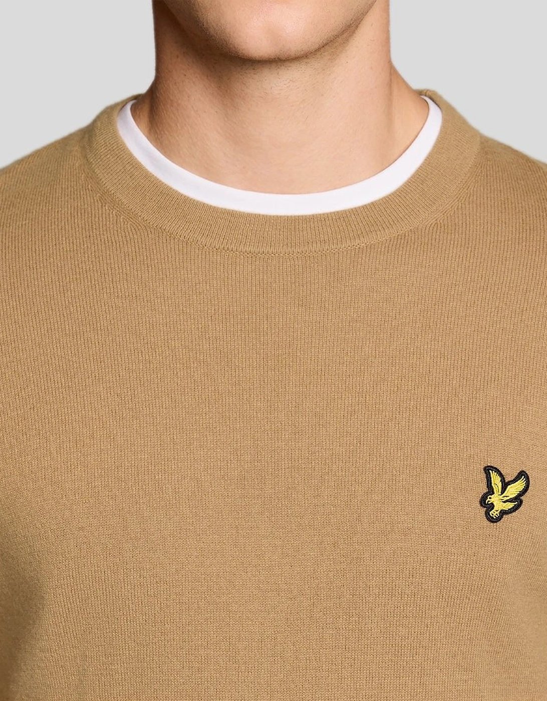 Cotton Merino Crew Neck Jumper