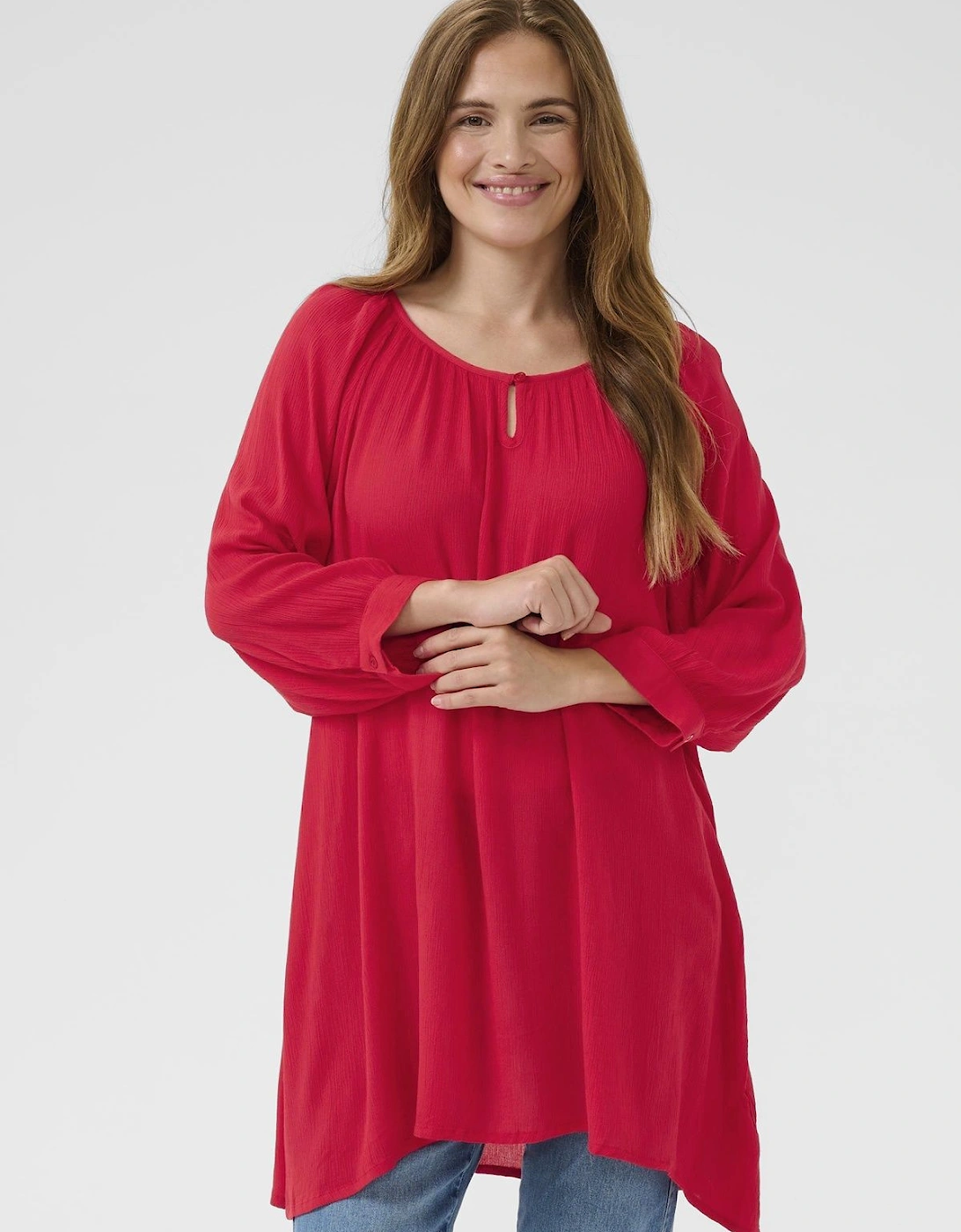 Amber 3/4 Sleeve Regular Fit Tunic, 2 of 1