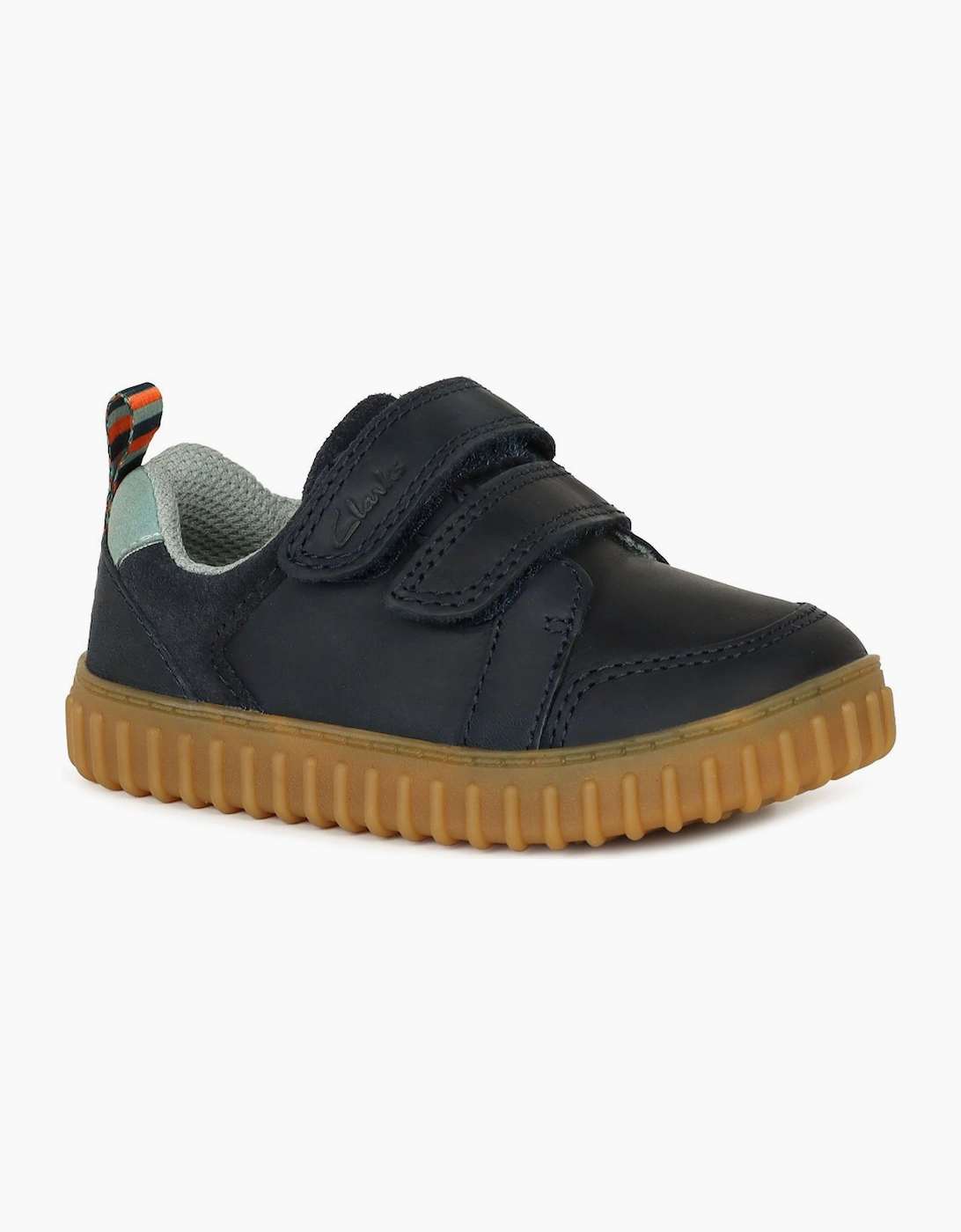 Clarks Boys Navy  Cove Pop T First Shoes - Size 5/G (Wide) Kids