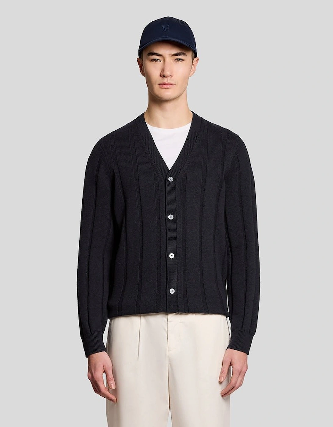 Wool Blend Ribbed Cardigan, 7 of 6