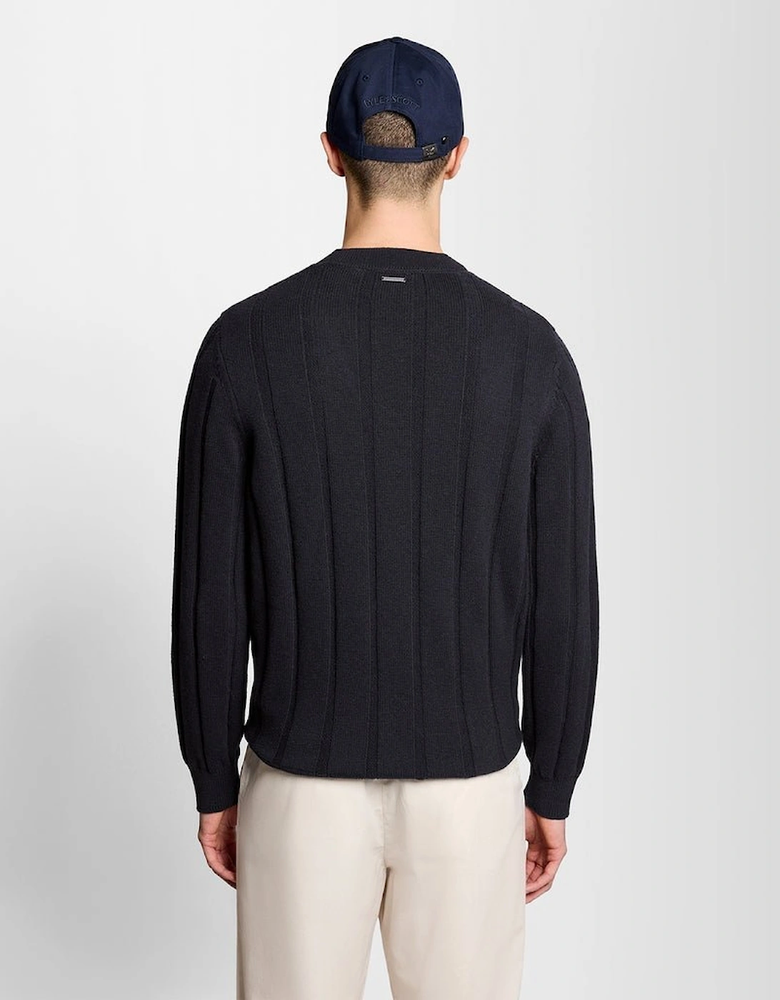 Wool Blend Ribbed Cardigan