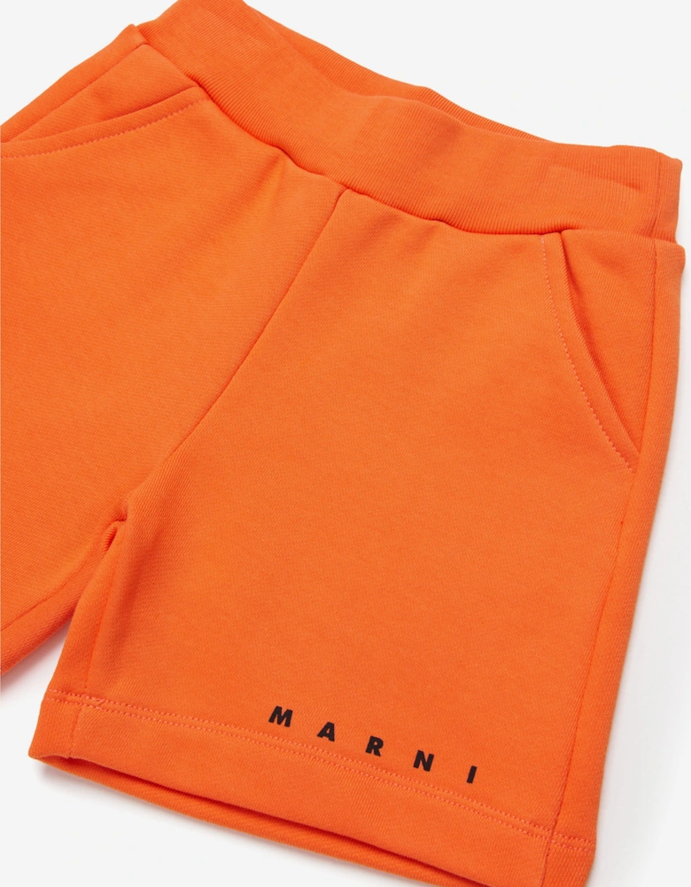 Baby Logo Shorts in Orange