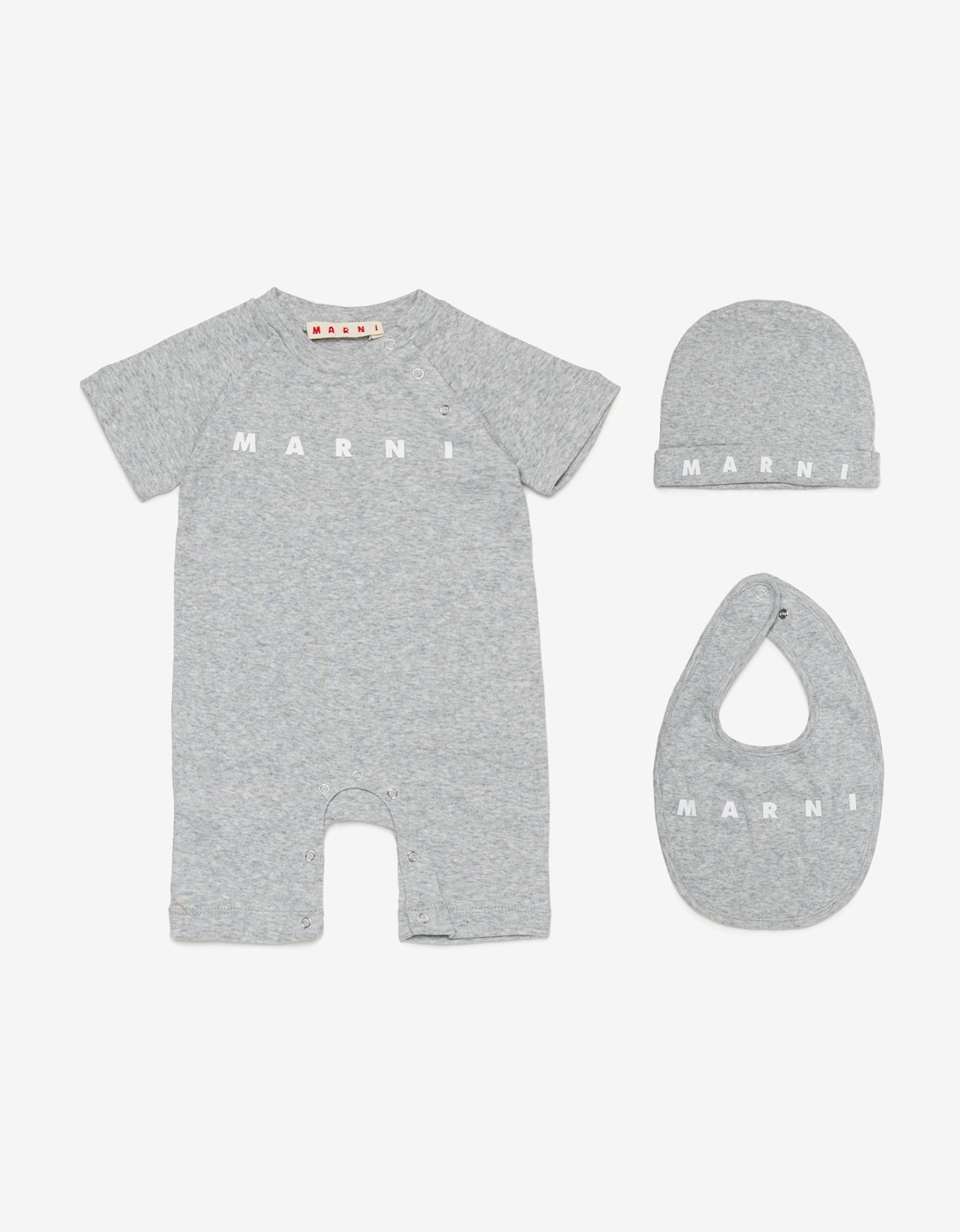 Baby Logo Romper Set in Grey, 7 of 6