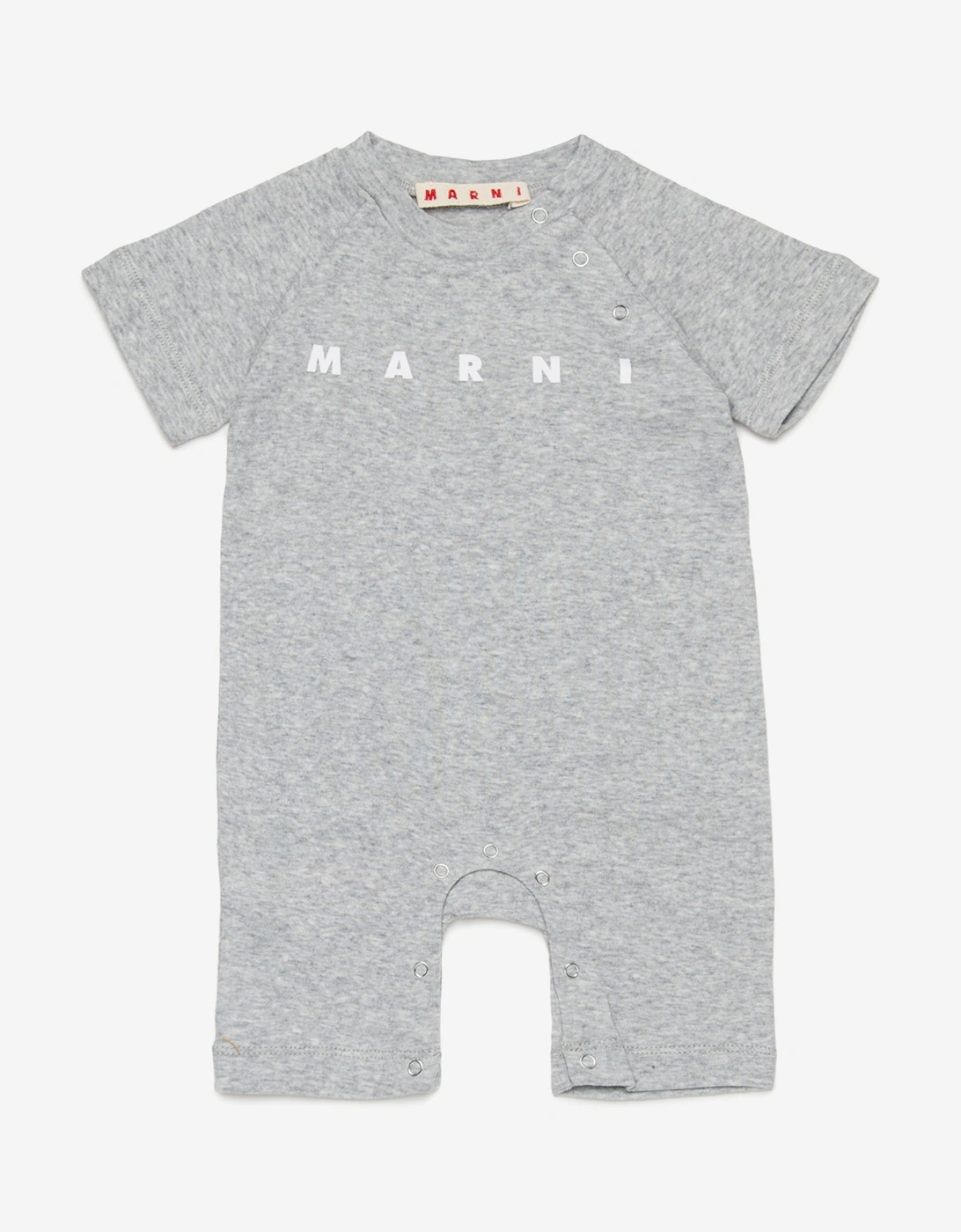 Baby Logo Romper Set in Grey