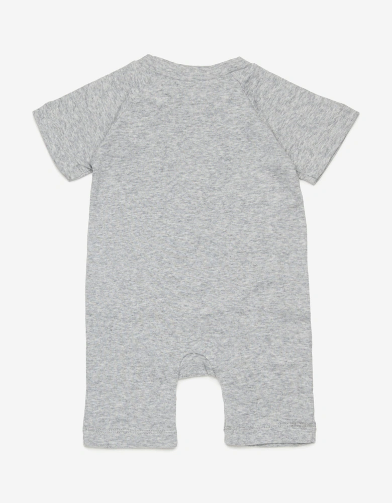 Baby Logo Romper Set in Grey