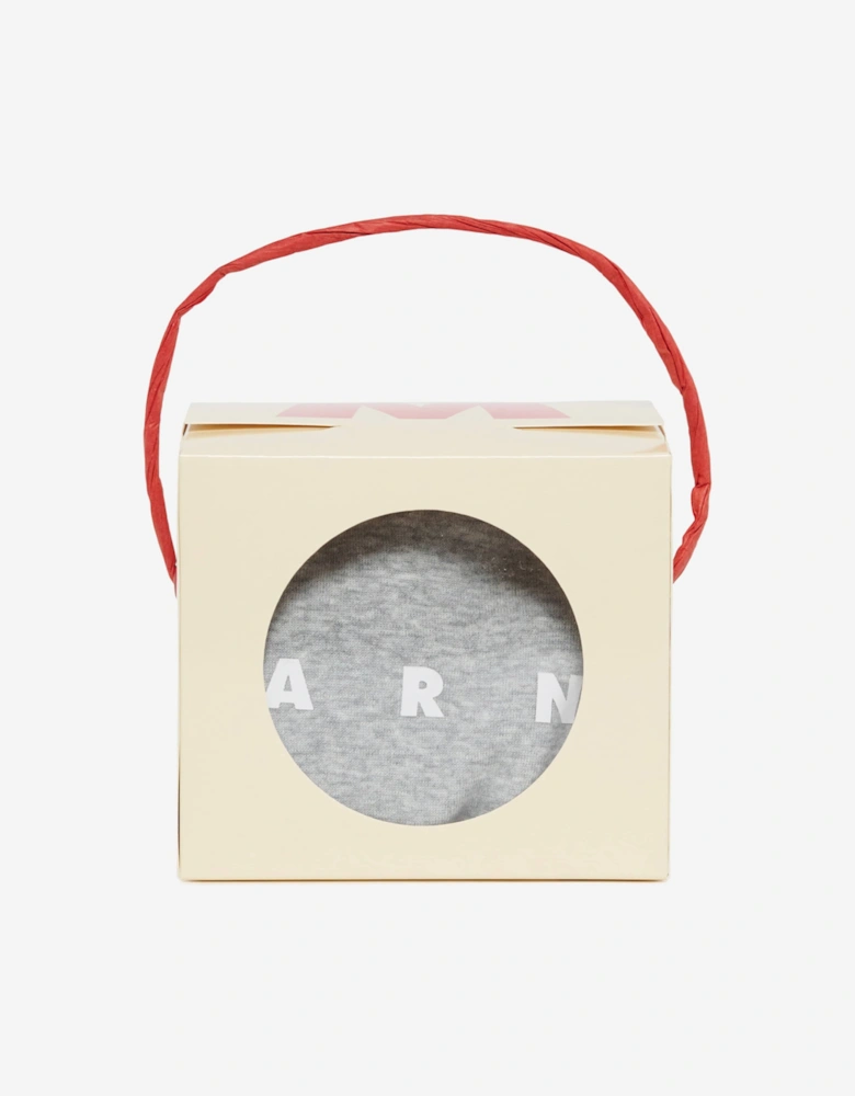 Baby Logo Romper Set in Grey