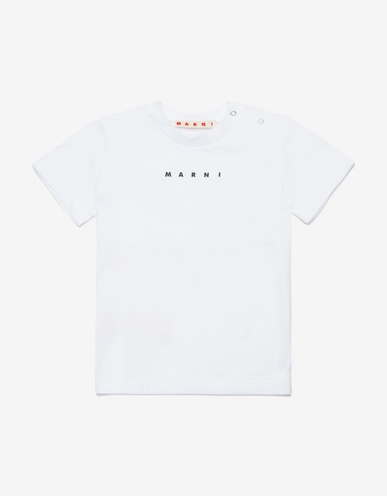 Baby Cotton Logo T-Shirt in White
