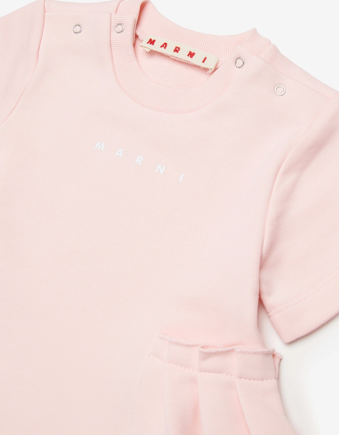 Baby Girls Cotton Skater Dress in Pink