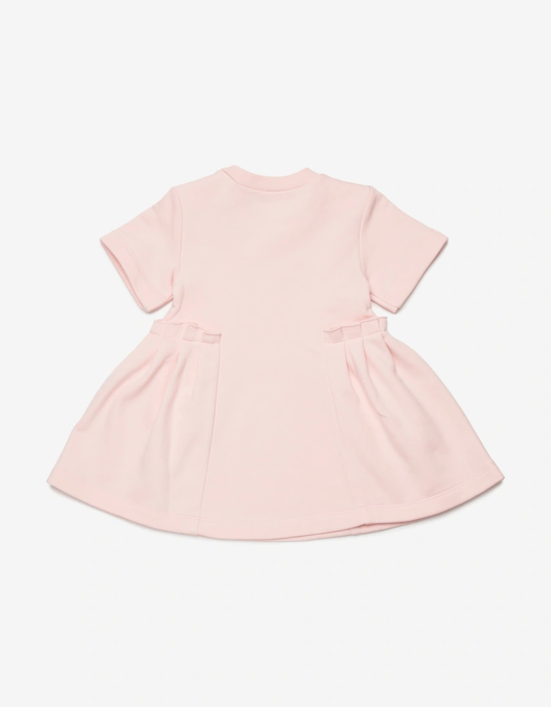 Baby Girls Cotton Skater Dress in Pink