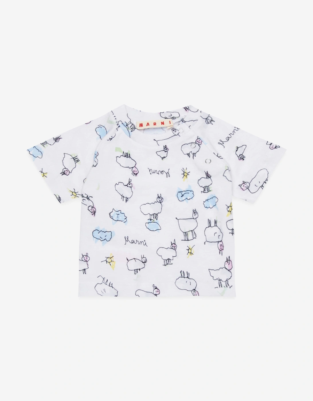 Baby Short Set in White