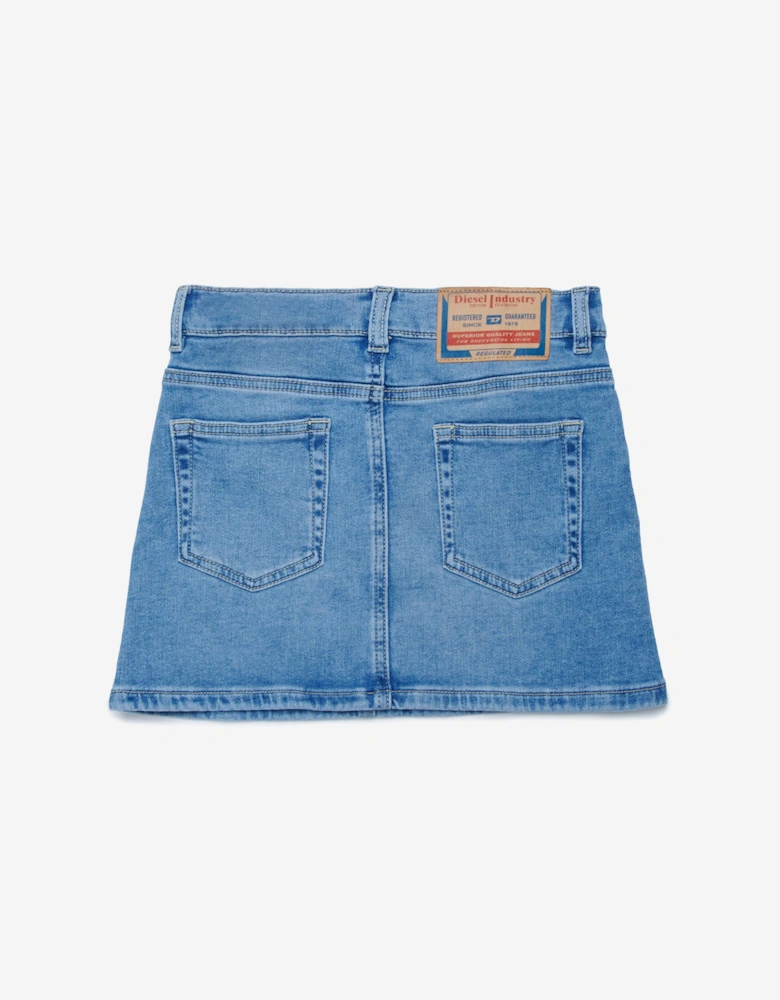 Girls Denim Skirt in Blue