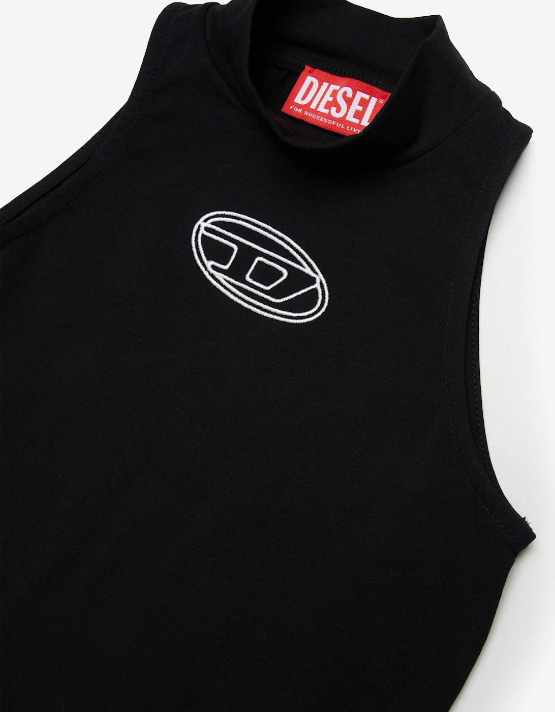 Girls Oval D Logo Bodysuit in Black