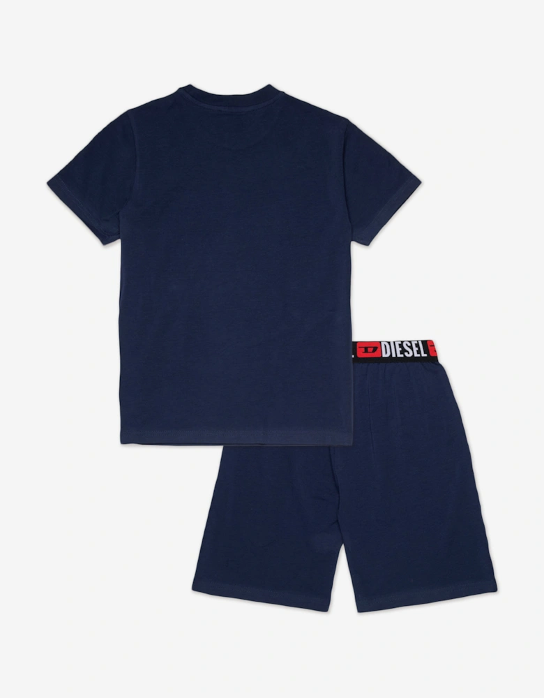 Boys Short Pyjama Set in Navy