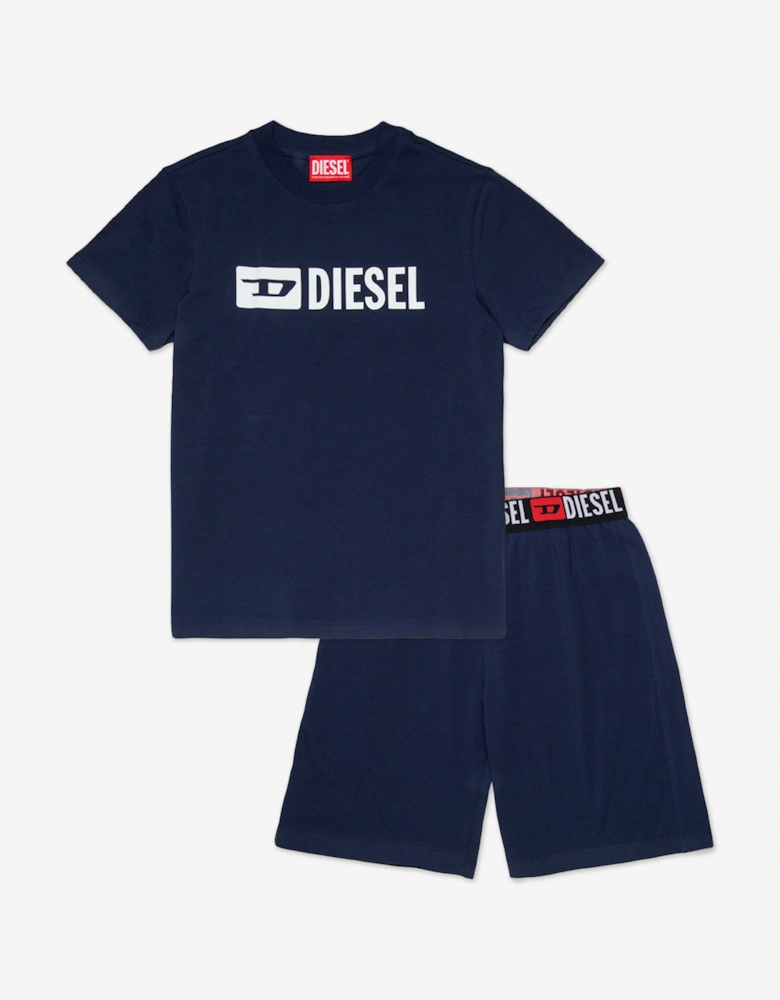 Boys Short Pyjama Set in Navy