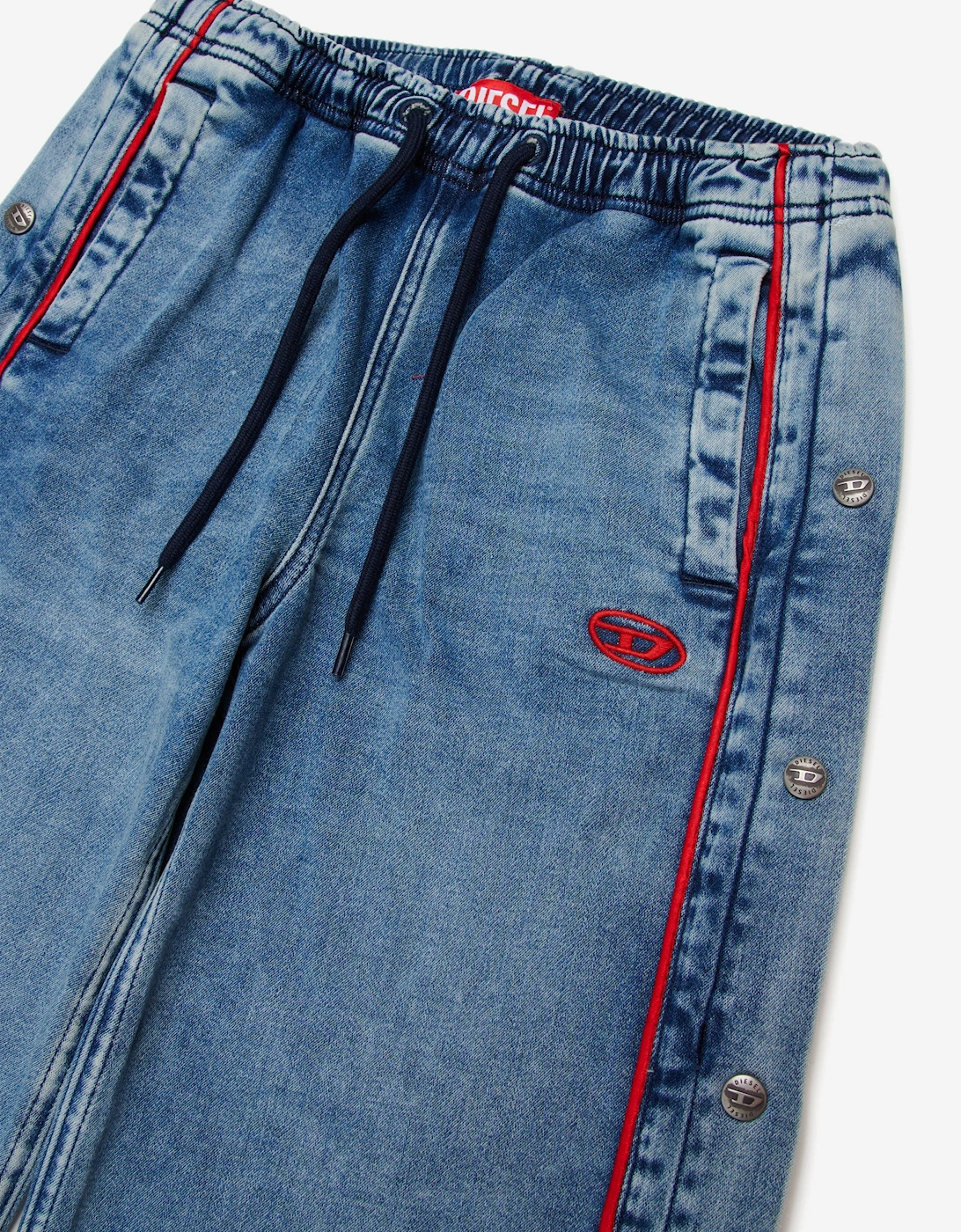 Girls Relaxed Fit Jogger Jeans in Blue