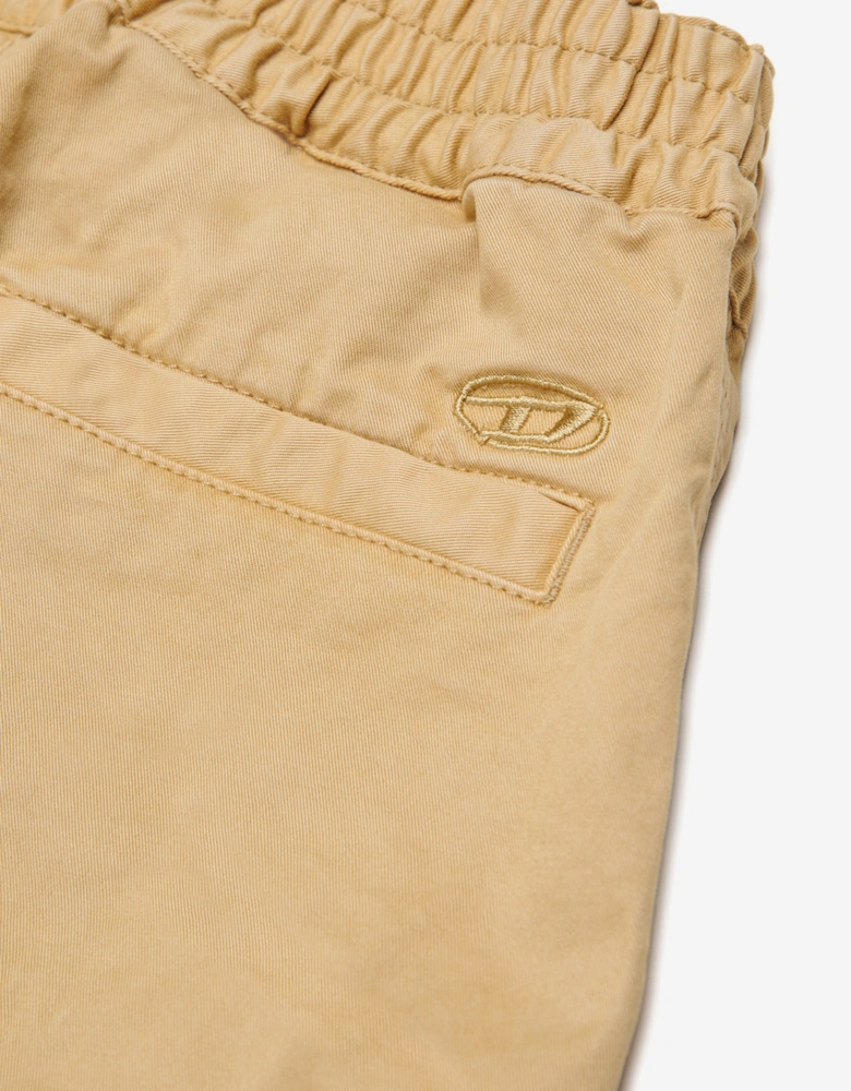 Boys Pocket Shorts in Beige